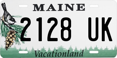 ME license plate 2128UK