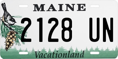 ME license plate 2128UN