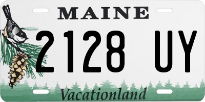 ME license plate 2128UY