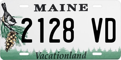 ME license plate 2128VD