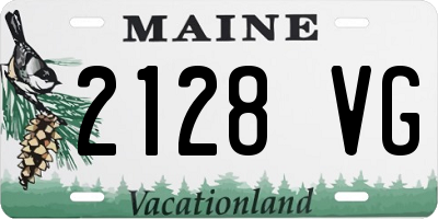 ME license plate 2128VG