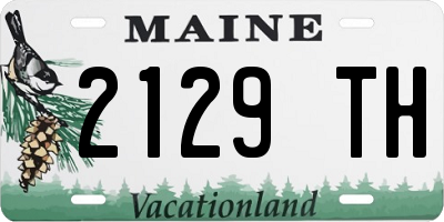ME license plate 2129TH