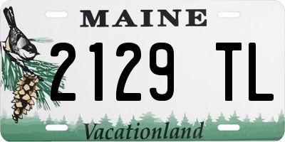 ME license plate 2129TL