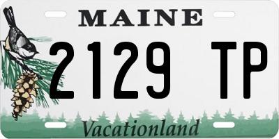 ME license plate 2129TP