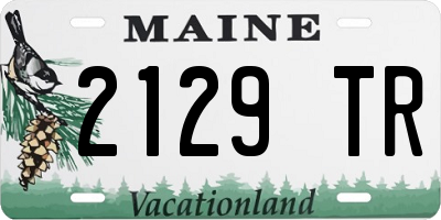 ME license plate 2129TR