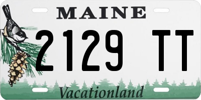 ME license plate 2129TT