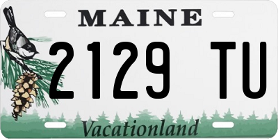 ME license plate 2129TU