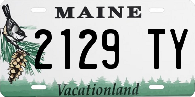 ME license plate 2129TY