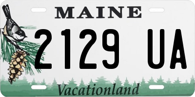 ME license plate 2129UA