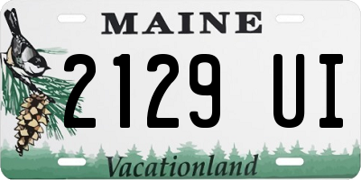 ME license plate 2129UI