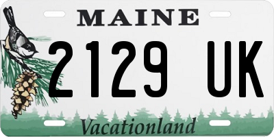 ME license plate 2129UK