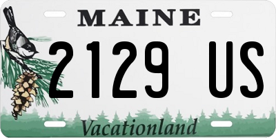 ME license plate 2129US