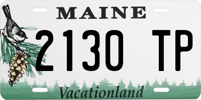 ME license plate 2130TP