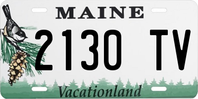 ME license plate 2130TV