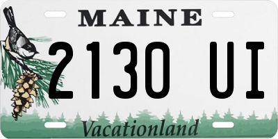 ME license plate 2130UI