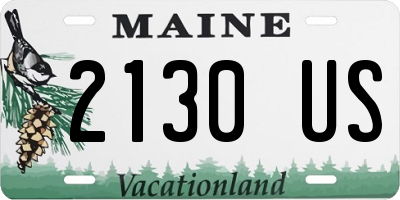 ME license plate 2130US