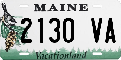 ME license plate 2130VA