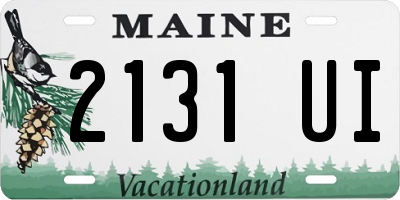 ME license plate 2131UI