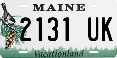 ME license plate 2131UK