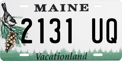 ME license plate 2131UQ