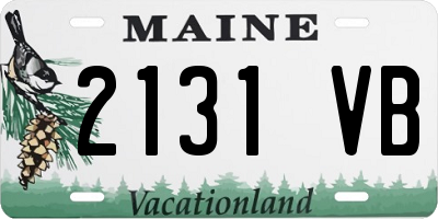 ME license plate 2131VB