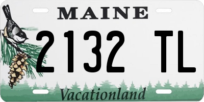 ME license plate 2132TL