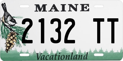 ME license plate 2132TT