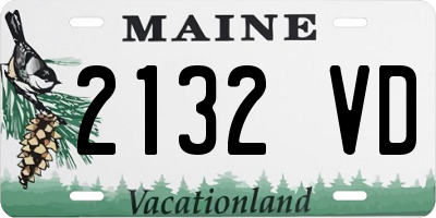 ME license plate 2132VD