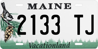 ME license plate 2133TJ