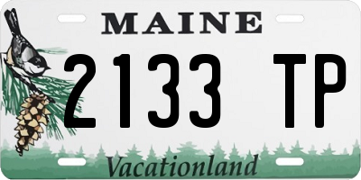 ME license plate 2133TP