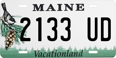 ME license plate 2133UD
