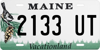 ME license plate 2133UT