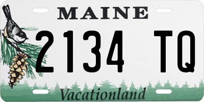 ME license plate 2134TQ