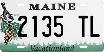ME license plate 2135TL