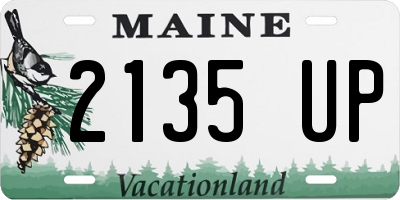 ME license plate 2135UP