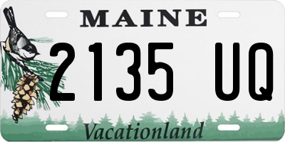 ME license plate 2135UQ