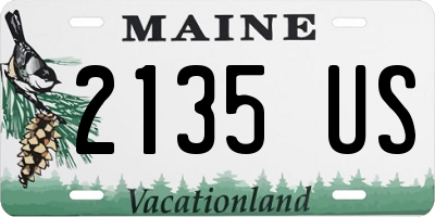 ME license plate 2135US