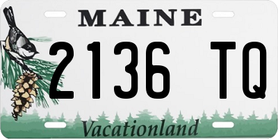 ME license plate 2136TQ
