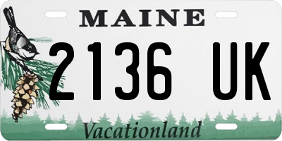 ME license plate 2136UK