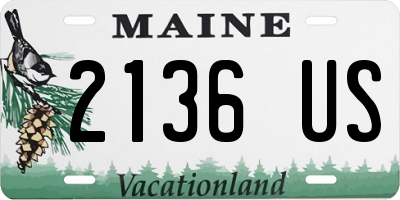 ME license plate 2136US