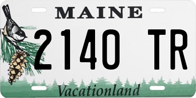 ME license plate 2140TR