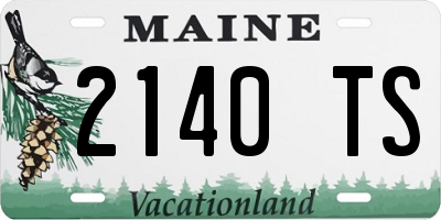 ME license plate 2140TS