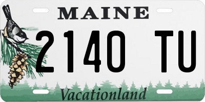 ME license plate 2140TU