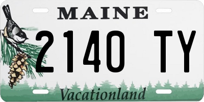ME license plate 2140TY