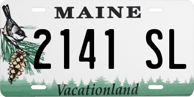 ME license plate 2141SL