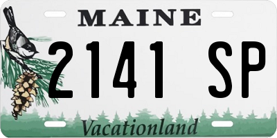 ME license plate 2141SP