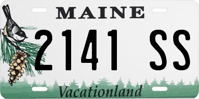 ME license plate 2141SS