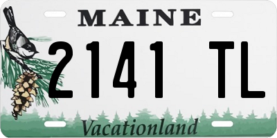 ME license plate 2141TL