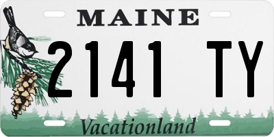 ME license plate 2141TY