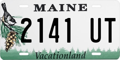 ME license plate 2141UT